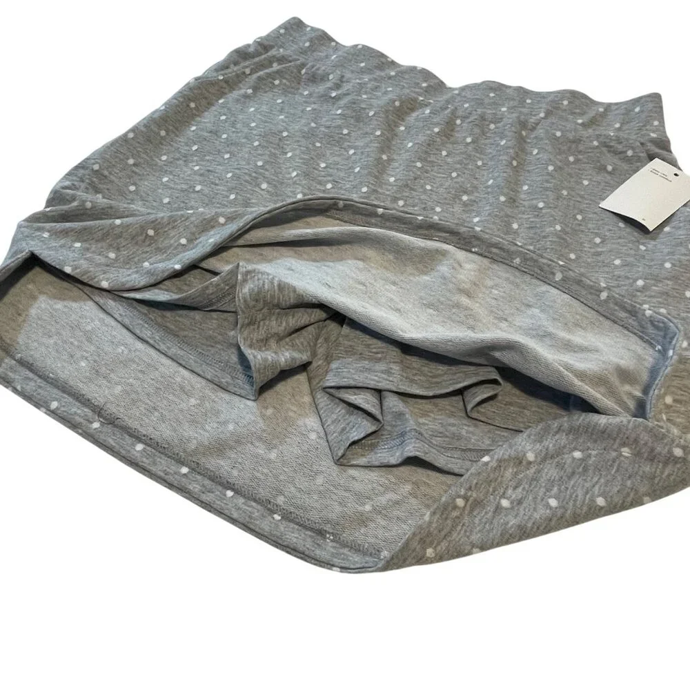 Croft & Barrow Womens Gray Polka Dot Extra Soft Skort - Easy Care & Comfort - Picture 3 of 10